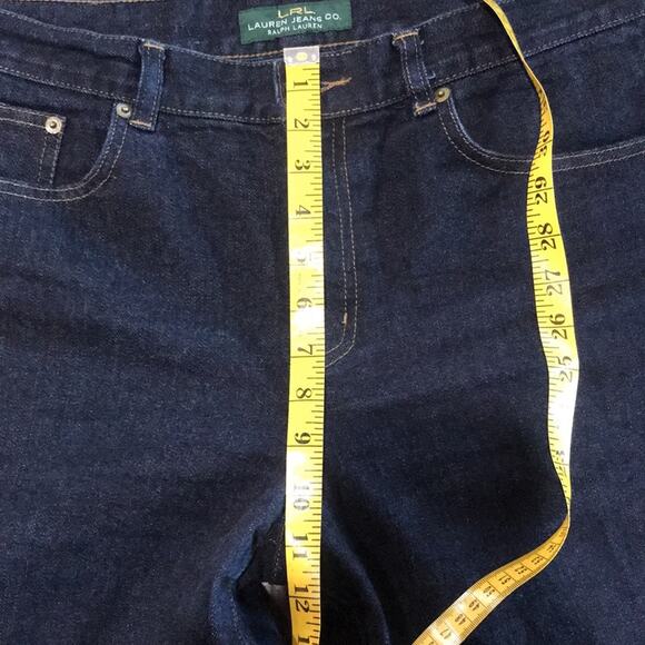 LRL Lauren Ralph Lauren Jeans Classic Straight Dark Wash Denim Size 12 - Picture 8 of 8